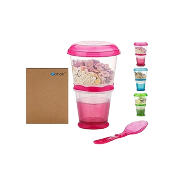 Taza de cereales portátil